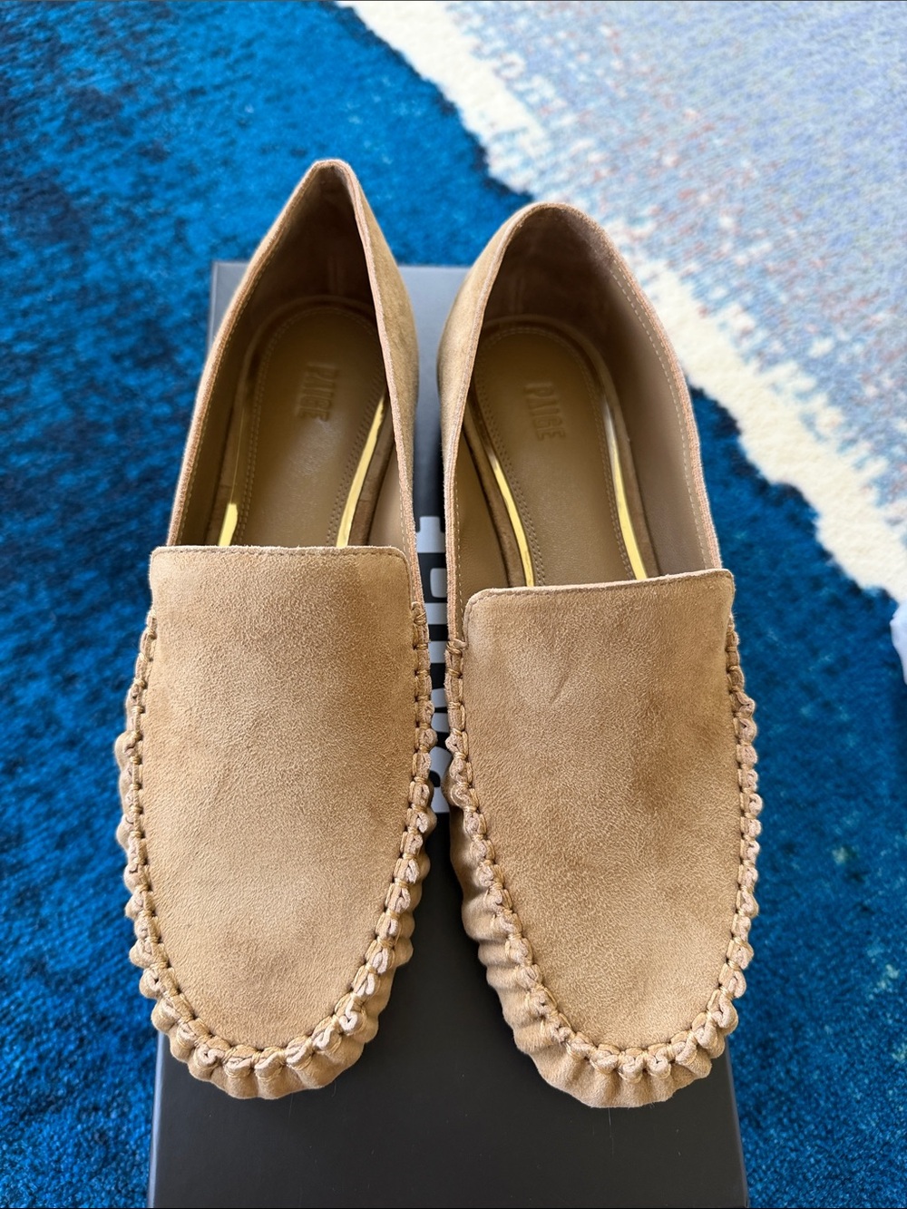 Paige Suede Tan Loafers - Slip-On Casual Moccasins